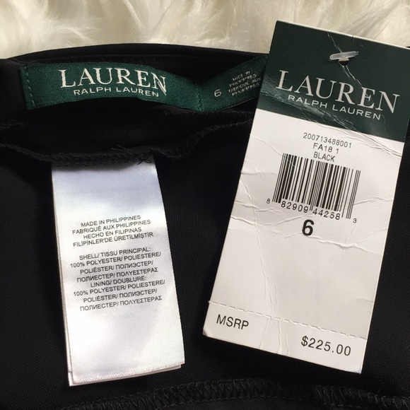 NWT Lauren Ralph Lauren Black One Shoulder Jumpsuit - Picture 15 of 16